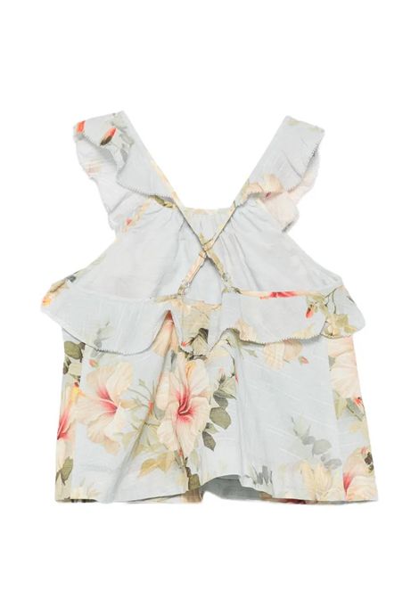 Top con stampa ZIMMERMANN KIDS | 7284TSS263BLUE HIBISCUS